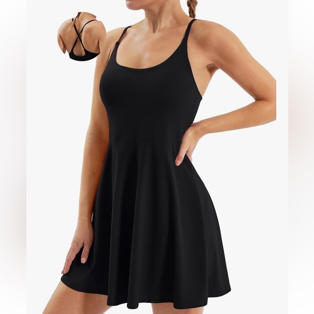 Black Ewedoos tennis Dress